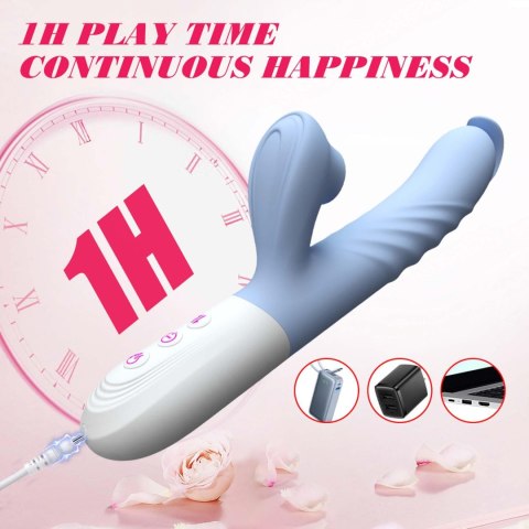 Silicone Vibrator 7 Powerful Modes -
Flapping and 7 Thrusting
Heating Silicone Vibrator 7 Powerful Modes -
Flapping and 7 Thrusting
Heating