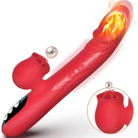 Silicone Vibrator 7 Powerful Modes -
Licking, 7 Thrusting
Heating, Red Silicone Vibrator 7 Powerful Modes -
Licking, 7 Thrusting
Heating, Red