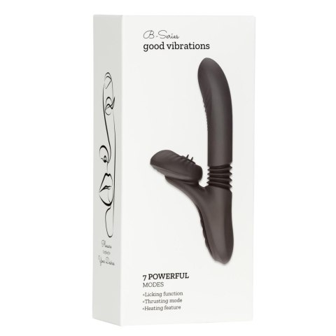 Silicone Vibrator 7 Powerful Modes - Licking,
Thrusting and Heating, Black Silicone Vibrator 7 Powerful Modes - Licking,
Thrusting and Heating, Black