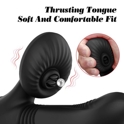 Silicone Vibrator 7 Powerful Modes - Licking,
Thrusting and Heating, Black Silicone Vibrator 7 Powerful Modes - Licking,
Thrusting and Heating, Black