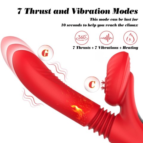 Silicone Vibrator 7 Powerful Modes - Licking,
Thrusting and Heating Silicone Vibrator 7 Powerful Modes - Licking,
Thrusting and Heating