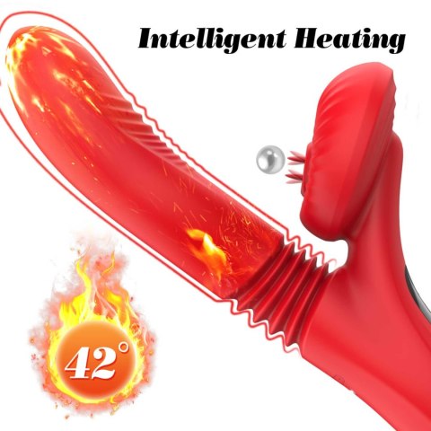Silicone Vibrator 7 Powerful Modes - Licking,
Thrusting and Heating Silicone Vibrator 7 Powerful Modes - Licking,
Thrusting and Heating