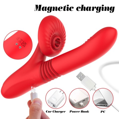 Silicone Vibrator 7 Powerful Modes - Licking,
Thrusting and Heating Silicone Vibrator 7 Powerful Modes - Licking,
Thrusting and Heating