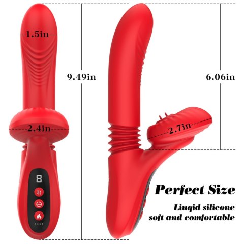 Silicone Vibrator 7 Powerful Modes - Licking,
Thrusting and Heating Silicone Vibrator 7 Powerful Modes - Licking,
Thrusting and Heating