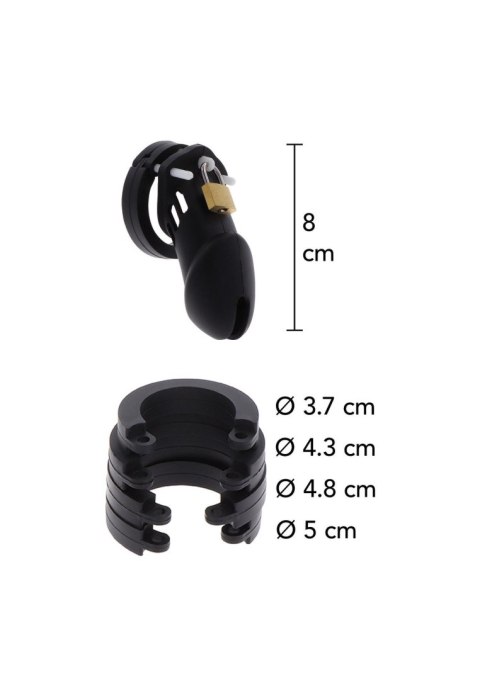 Chastity Cock Cage Slicone L Black Chastity Cock Cage Slicone L Black