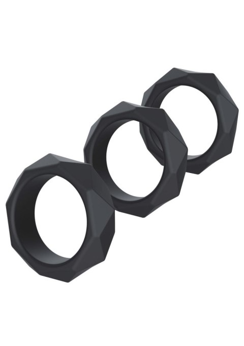 Heavy C-Ring Set Black Heavy C-Ring Set Black