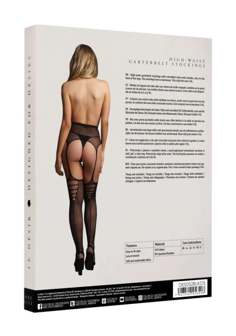 High-Waist Garterbelt Stockings - One Size High-Waist Garterbelt Stockings - One Size