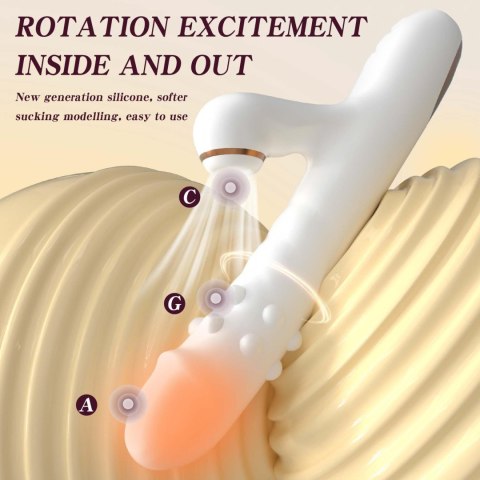 Silicone Vibrator - 3 rotating functions and 7 licking functions Silicone Vibrator - 3 rotating functions and 7 licking functions