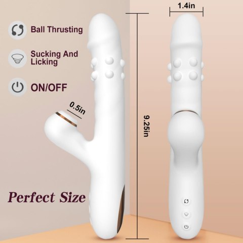 Silicone Vibrator - 3 rotating functions and 7 licking functions Silicone Vibrator - 3 rotating functions and 7 licking functions