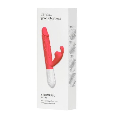 Silicone Vibrator 7 Vibration modes -
10 thrusting and
7 Flapping Silicone Vibrator 7 Vibration modes -
10 thrusting and
7 Flapping