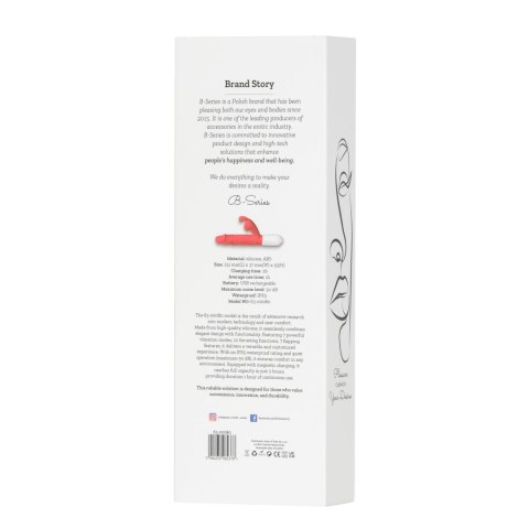 Silicone Vibrator 7 Vibration modes -
10 thrusting and
7 Flapping Silicone Vibrator 7 Vibration modes -
10 thrusting and
7 Flapping