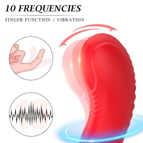 Silicone vibrator 3 speeds, 6 frequencies,
Finger function,
Heating + APP control Silicone vibrator 3 speeds, 6 frequencies,
Finger function,
Heating + APP control