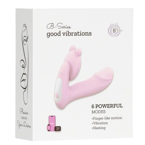 Silicone vibrator 3 speeds, 6 frequencies
Finger function, Heating + APP control Silicone vibrator 3 speeds, 6 frequencies
Finger function, Heating + APP control