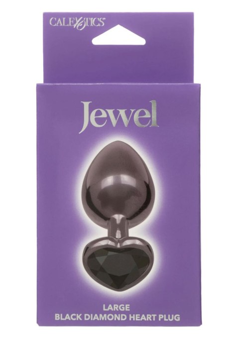Diamond Heart Plug Large Black Diamond Heart Plug Large Black