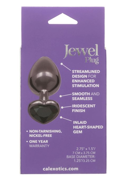 Diamond Heart Plug Large Black Diamond Heart Plug Large Black