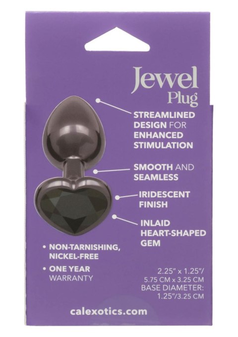 Diamond Heart Plug Small Black Diamond Heart Plug Small Black