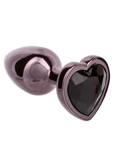 Diamond Heart Plug Small Black Diamond Heart Plug Small Black