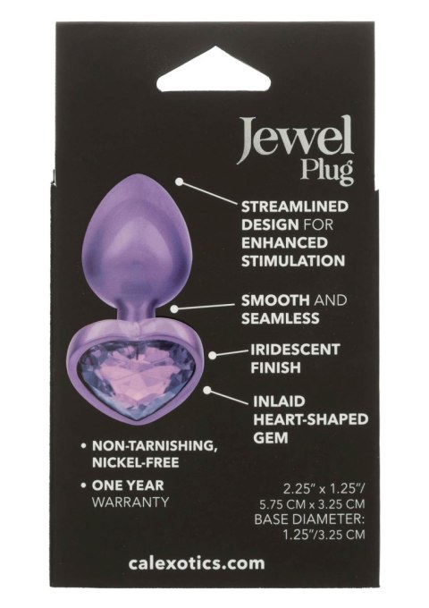 Diamond Heart Plug Small Purple Diamond Heart Plug Small Purple