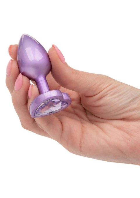 Diamond Heart Plug Small Purple Diamond Heart Plug Small Purple