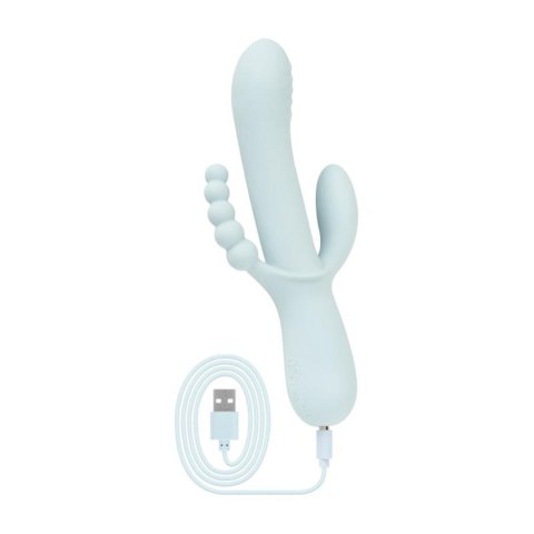 Good Vibes Only - Sage - Triple Stimulation Vibe - Blue Good Vibes Only - Sage - Triple Stimulation Vibe - Blue