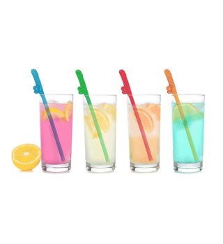 Super Fun Penis, Multicolor Straws