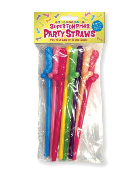 Super Fun Penis, Multicolor Straws