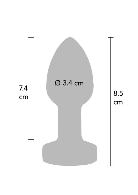 Buttplug Vibr. Medium Silver Buttplug Vibr. Medium Silver