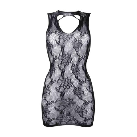 High Neck Lace Mini Dress - One Size