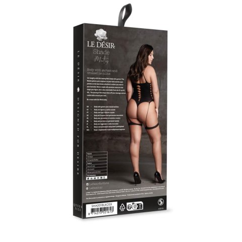 Metis XVI - Body with Garters and Crossed Neckline - Plus Size