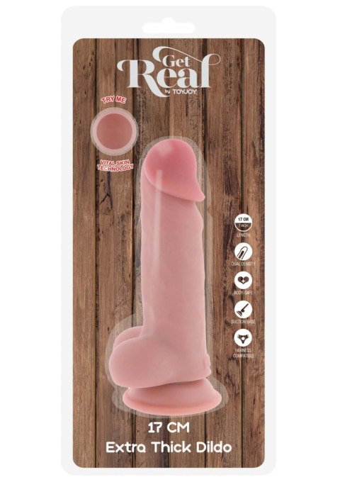 Deluxe Dual Density Thick Dildo TPE 17 cm