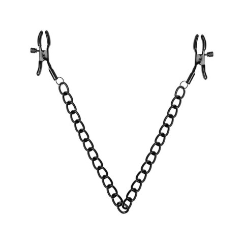 Bedroom Fantasies - Nipple Clamps
with Chain Black