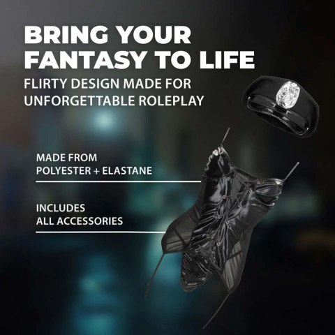 Police Costume - S/M - Black