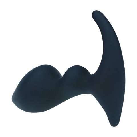 Double Ripple Silicone Prostate Massager - Black