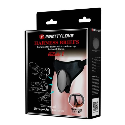 Pretty Love Fogg II Black Universal Harness Briefs