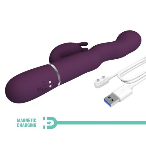 Pretty Love Laursen Dark Purple Waving & Vibrating Rabbit Vibrator