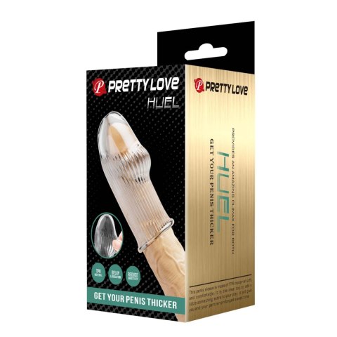 Pretty Love Huel Penis Sleeve (Clear)