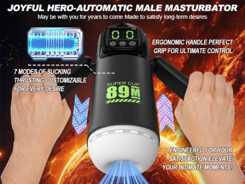 Masturbator - 7 vibration and suction functions
 + Booster