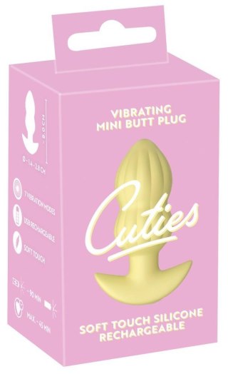 Cuties Vibrating Plug Yellow