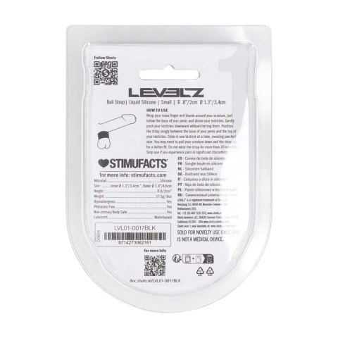 Liquid Silicone Ball Strap - S - 34mm - Black