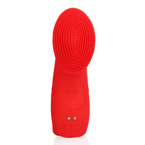 Textured Finger Vibrator - Sunrise Red