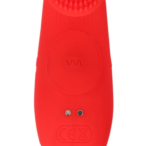 Textured Finger Vibrator - Sunrise Red