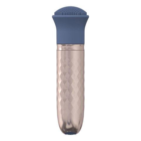 The Thrill - 10 Speed Interchangeable Vibrator - Blue
