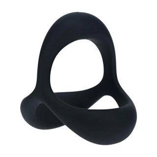 Tri O Ergo Silicone Cockring - Black