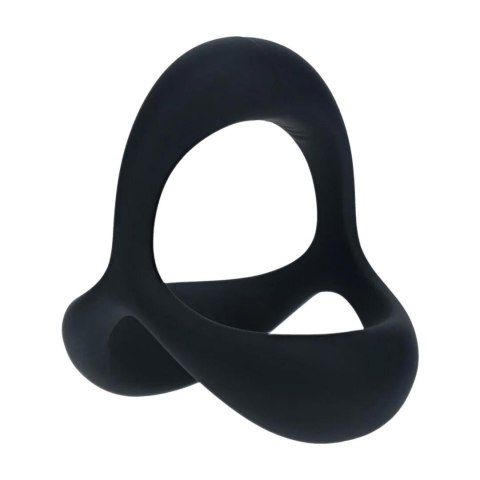 Tri O Ergo Silicone Cockring - Black