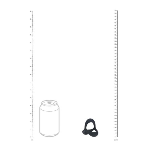 Tri O Ergo Silicone Cockring - Black