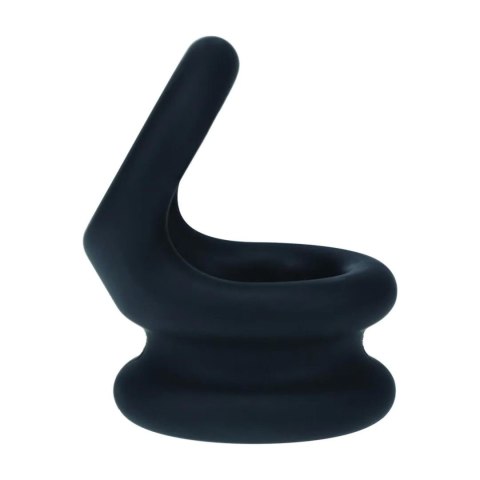 Wide Double O Silicone Cockring - S - Black
