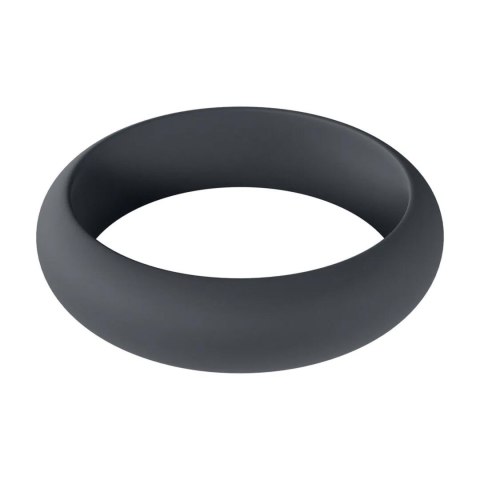 Wide O Silicone Cockring - XL - 50mm - Black