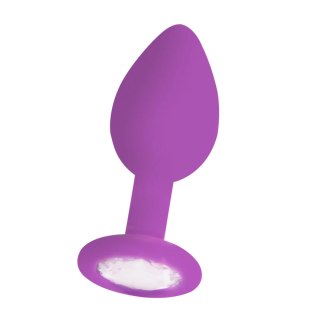Diamond Butt Plug - Regular purple