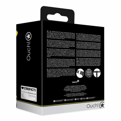 PU Leather Chastity Jock - Black