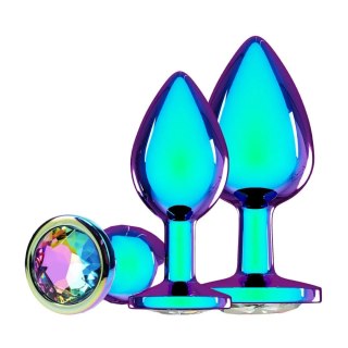 Venice Collection - Metal Anal Plug Set - Iridescent
